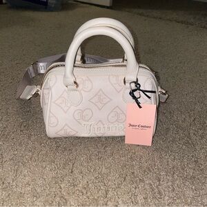 Juicy Couture Cream Mini Bag with Structured Design